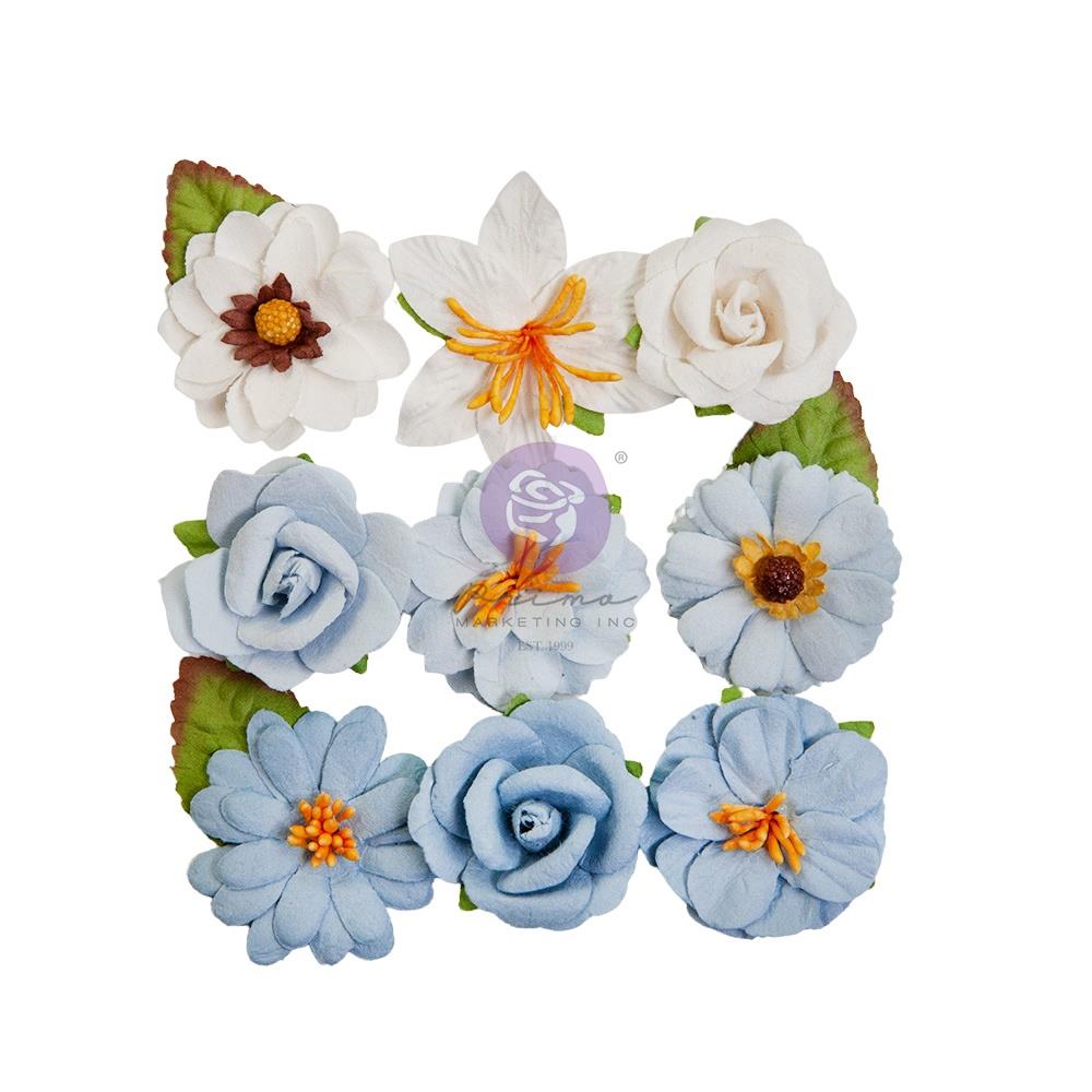 Prima - Spring Abstract - Mulberry Paper Flowers - Shades of Spring