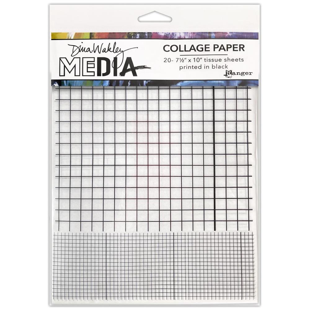 Dina Wakley Media - Collage Paper - Grid