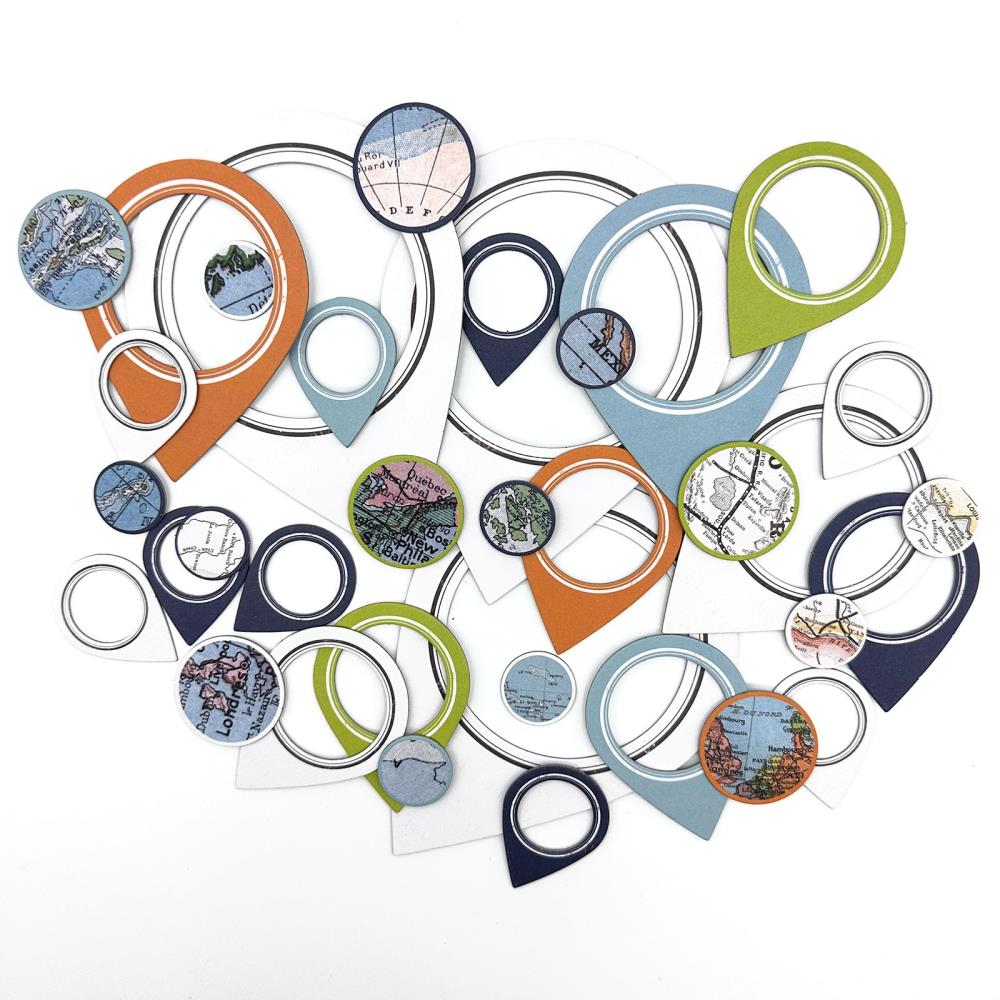 49 and Market - Everywhere - Chipboard Frame Set - Geo