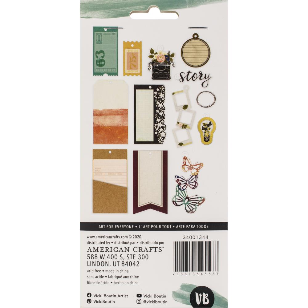 American Crafts - Vicki Boutin - Storyteller Tags and Journaling pieces
