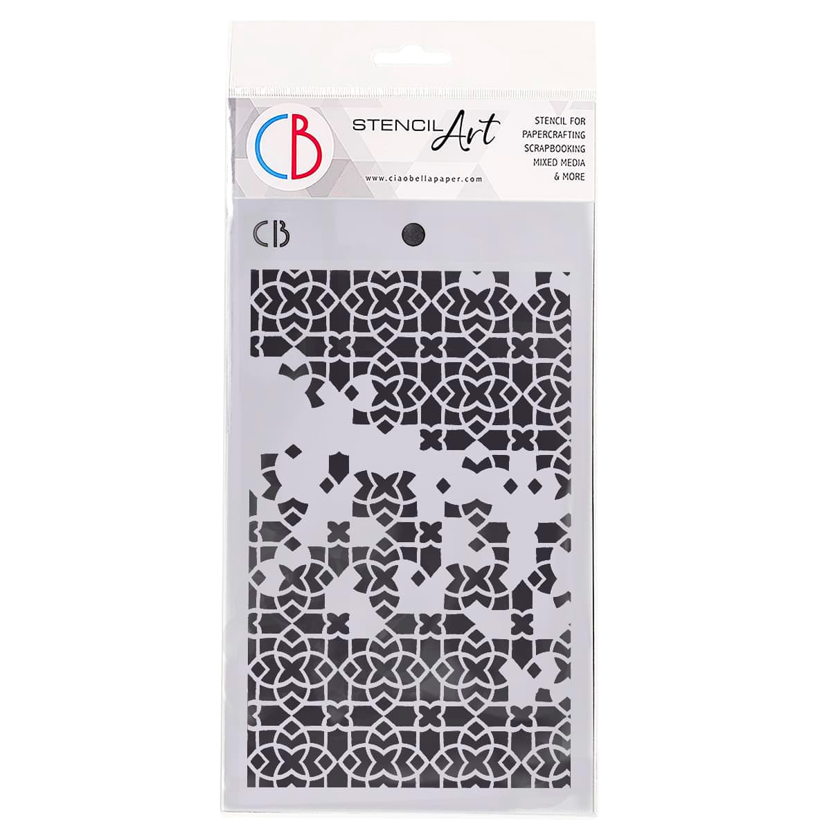 Ciao Bella - Stencil - Four Points - 5 x 8"