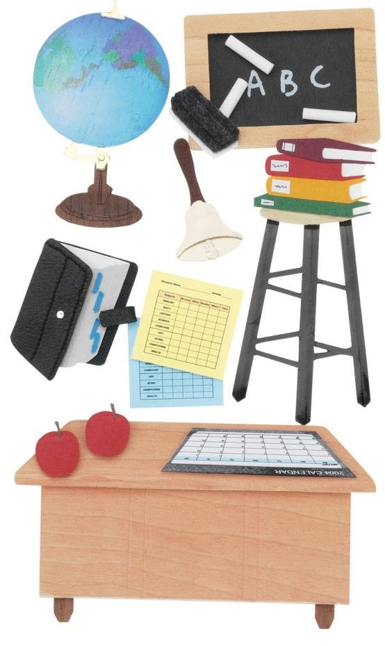 Jolee's - 3D Stickers - large - Teacher