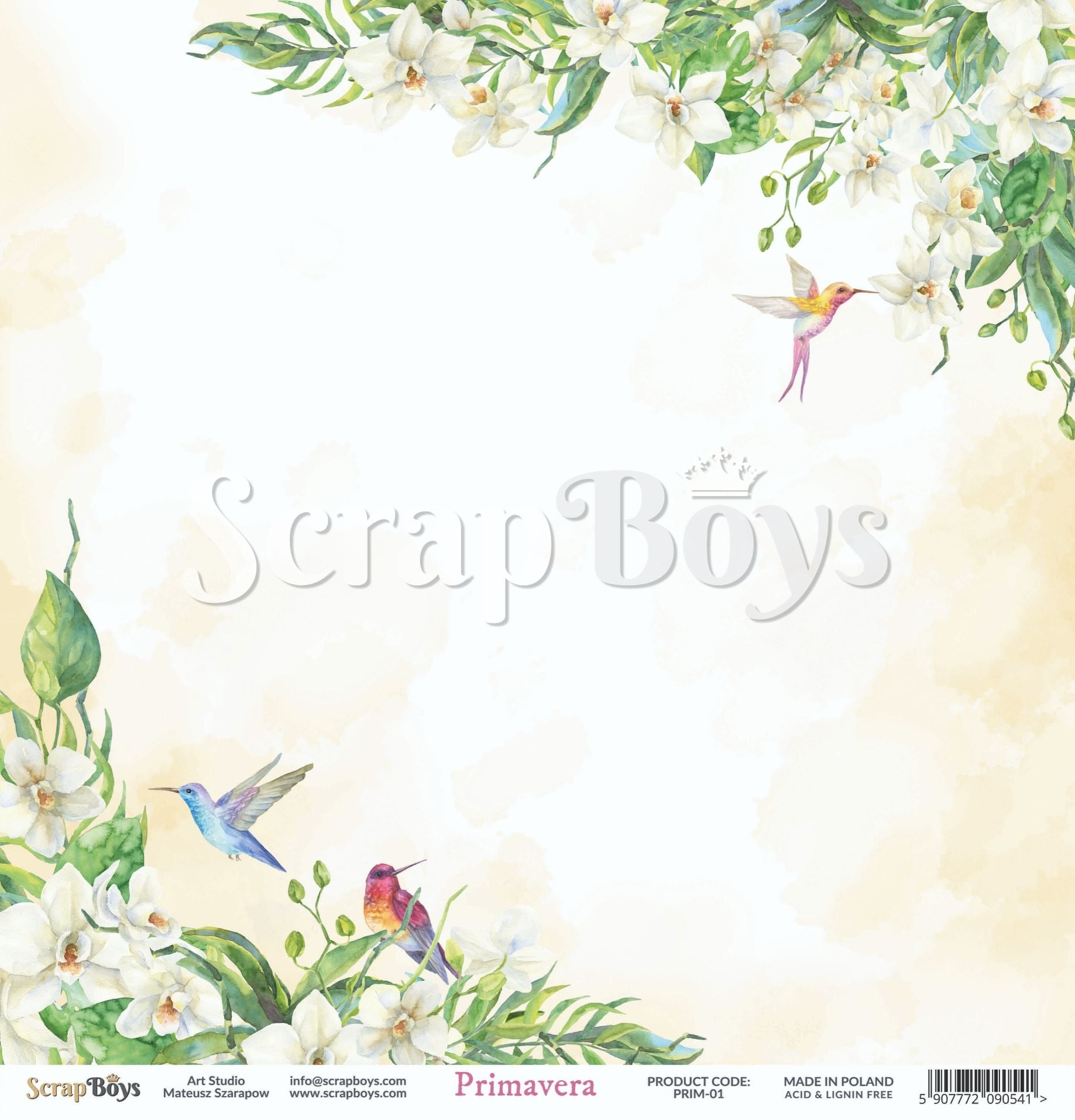 Scrapboys - Primavera - Paper Pad - 6 x 6"