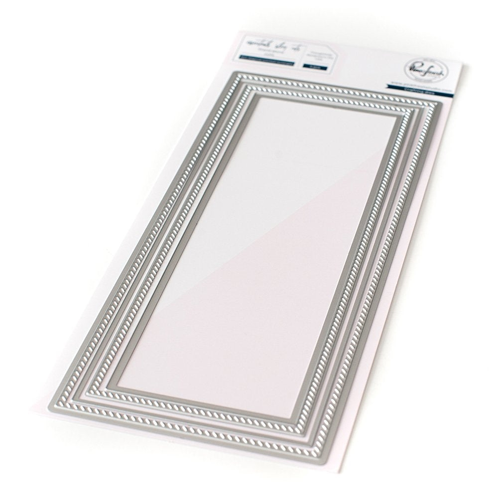 Pinkfresh Studio - Dies - Slim Diagonal Stitched Rectangles