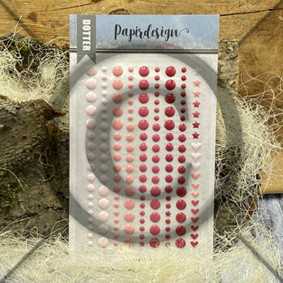 Papirdesign -  Dotter  - Vintage Rosa