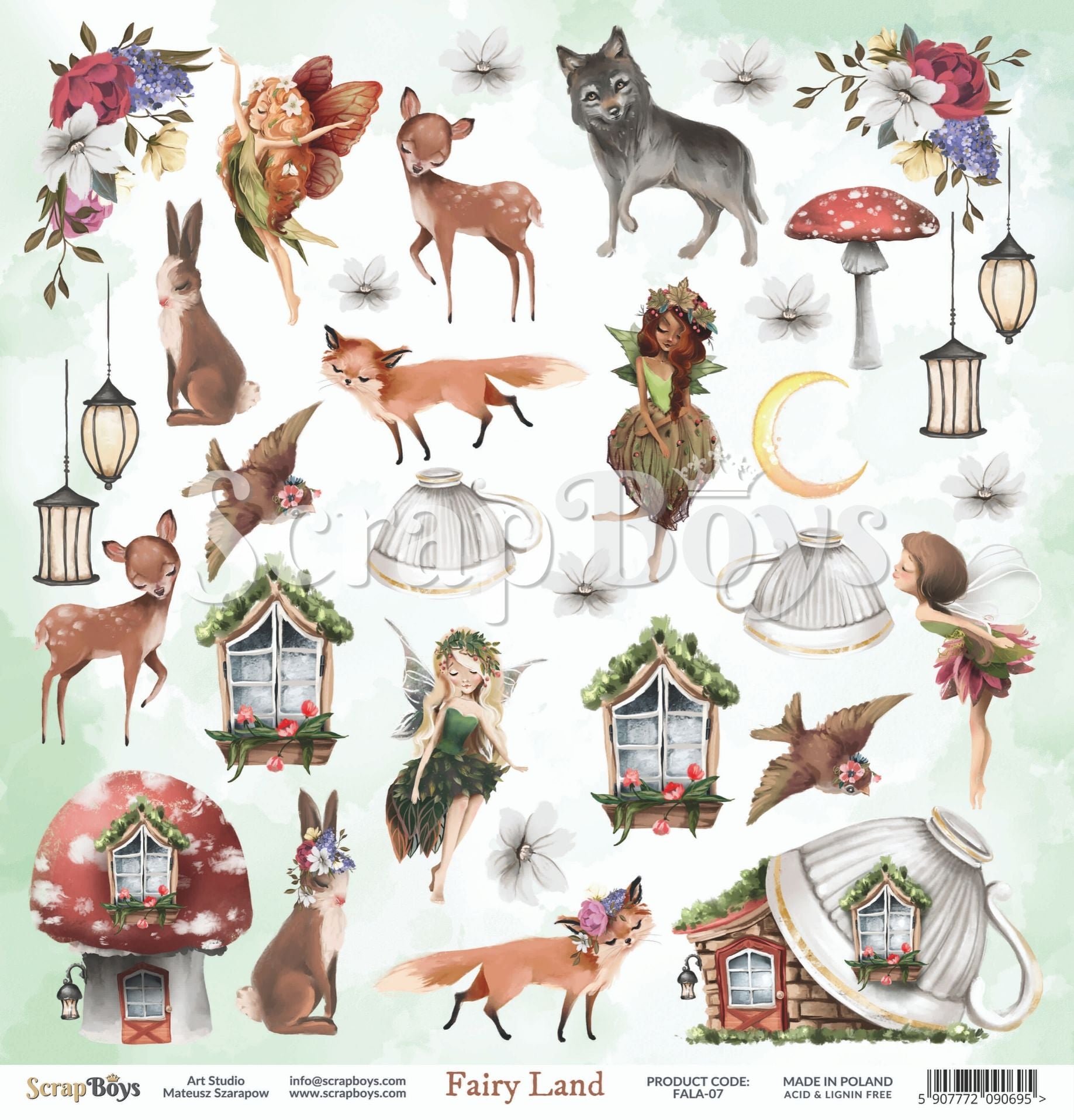 Scrapboys - Fairy land - Klippark 12x12"