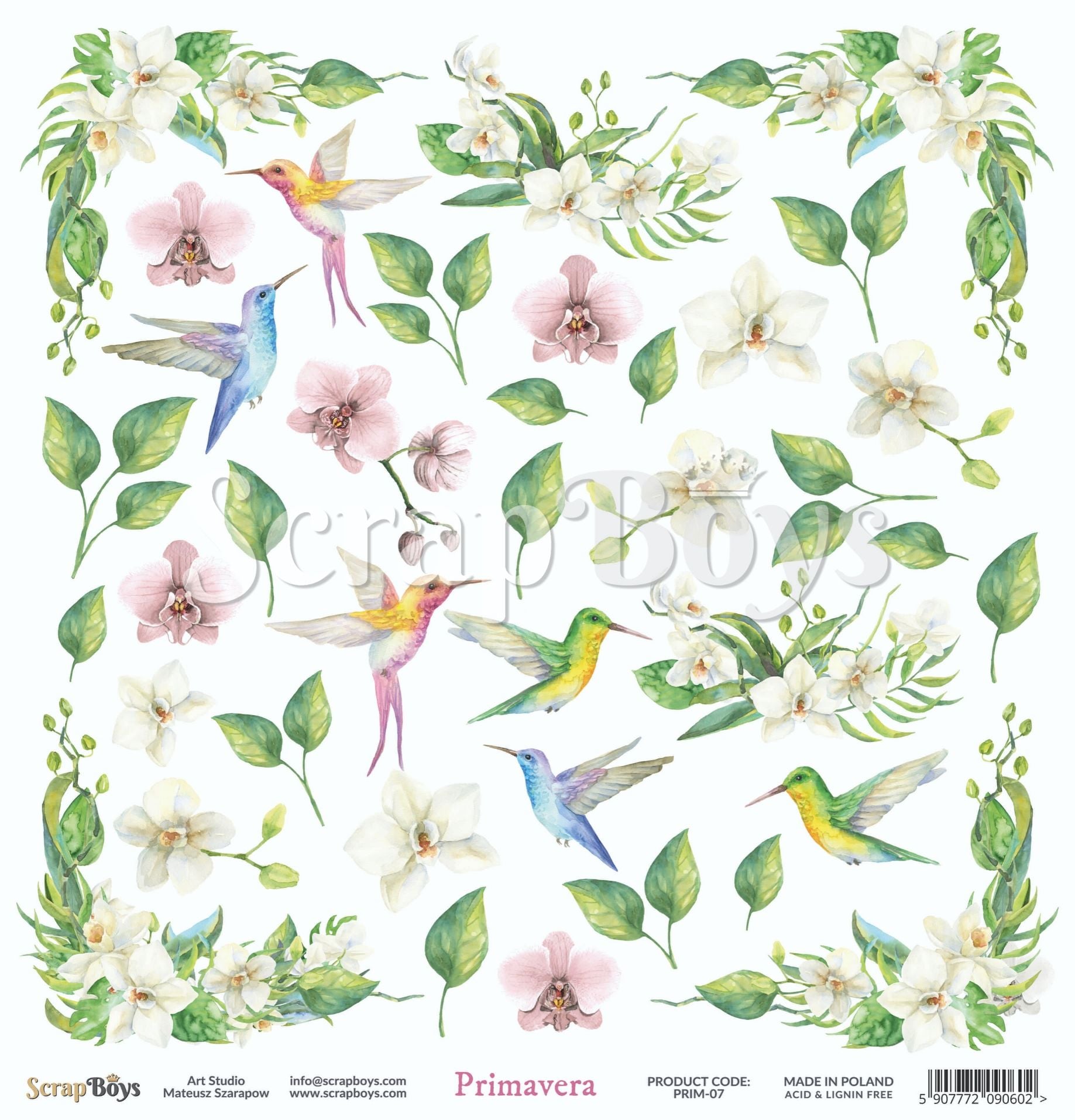 Scrapboys - Primavera - Klippark 12x12"