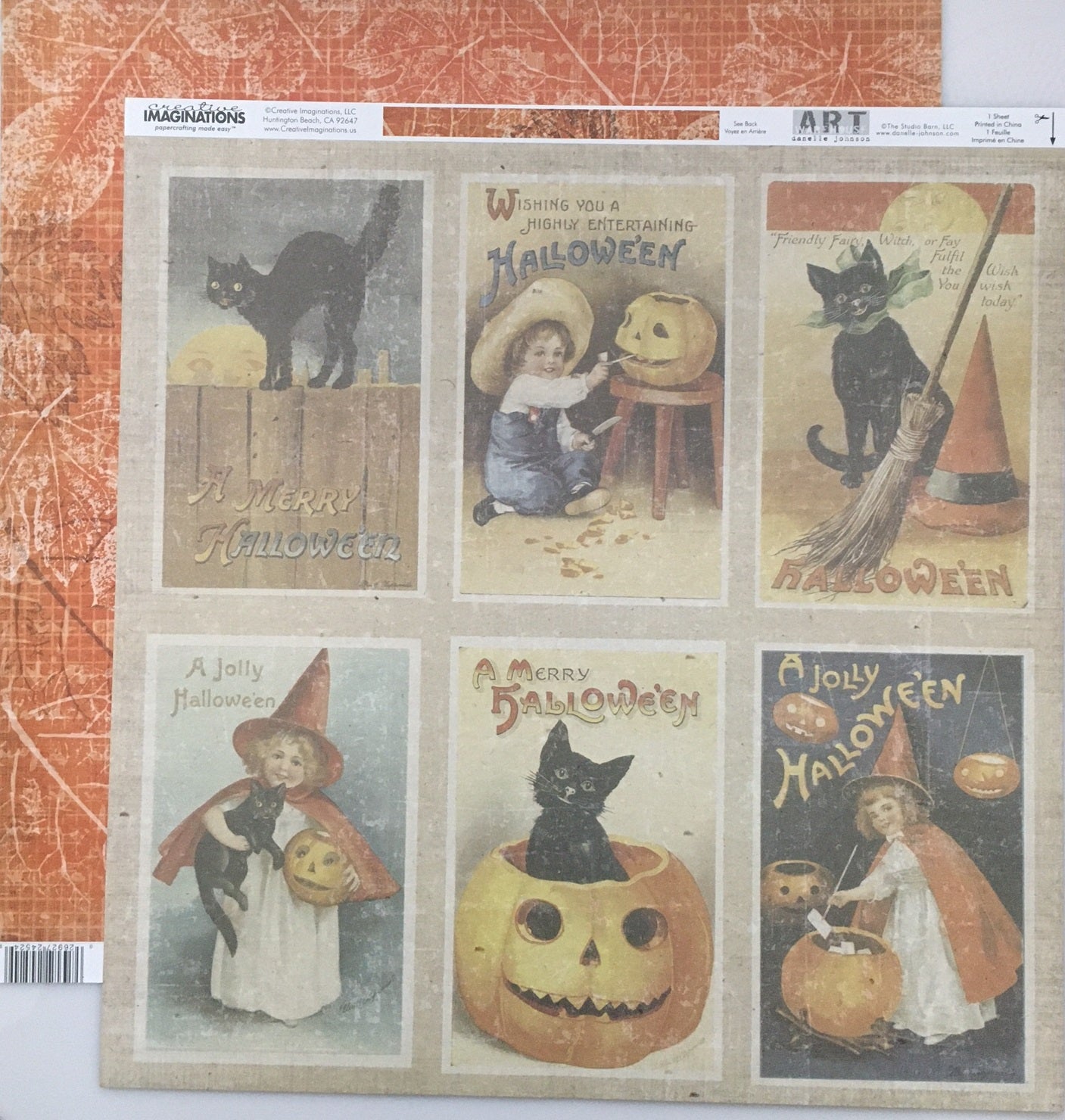 Creative Imaginations - A Jolly Halloween - 12 x 12"