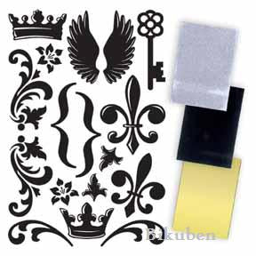 7 Gypsies: Texture Rub-On - Victorian Elements