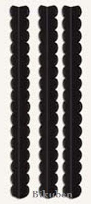 7 Gypsies: Metal Page Edge - Scallop - Black