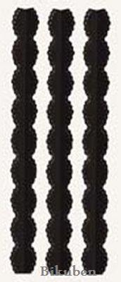 7 Gypsies: Metal Page Edge - Lace - Black