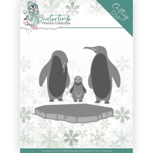 Yvonne Creations - Dies - Wintertime - Penguins on ice