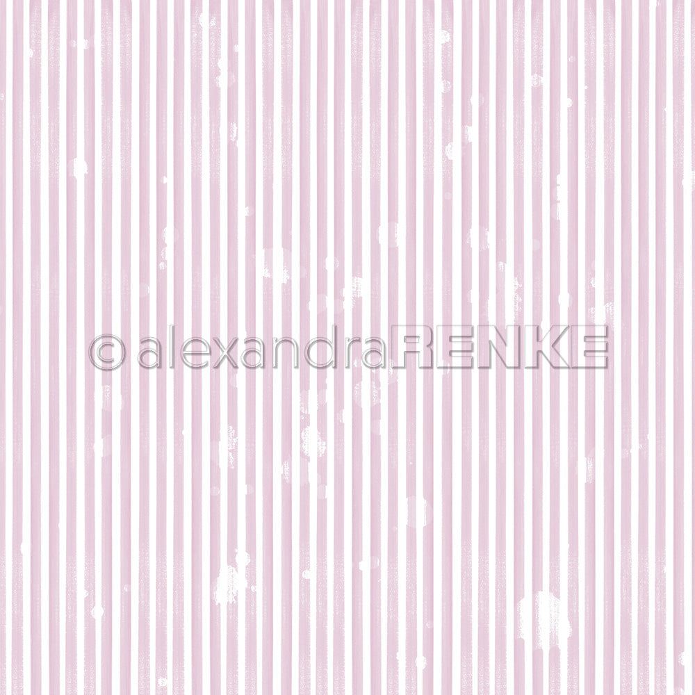 Alexandra Renke - Narrow stripes Vintage Lilac  - 12 x 12"