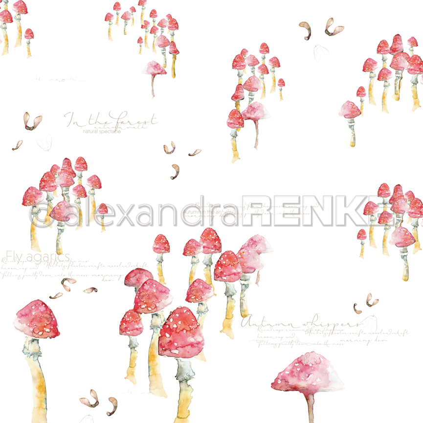 Alexandra Renke - Toadstools - Paper - 12x12"