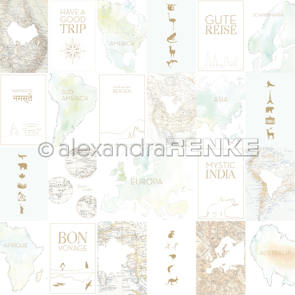 Alexandra Renke -  Continents  -  12x12"