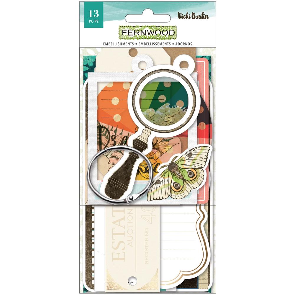 American Crafts - Vicki Boutin - Fernwood -Journaling Tags