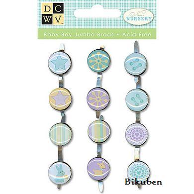 DCWV: Nana's Nursery - Baby Boy Jumbo Brads