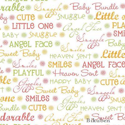 DCWV: Nursery Girl - Words Glitter