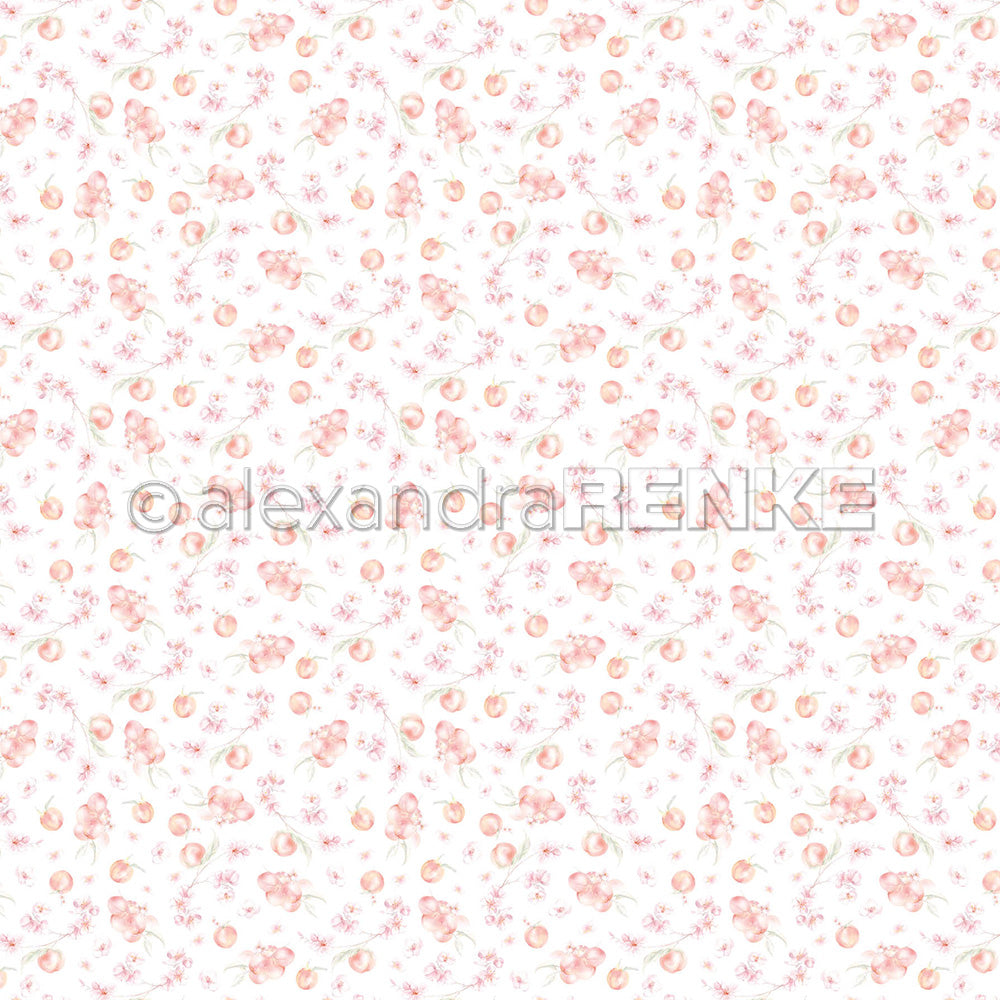 Alexandra Renke - Peach Garden  - 12 x 12"