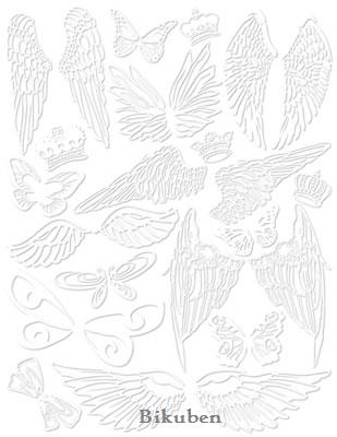 Hambly: Wings White Rub-Ons