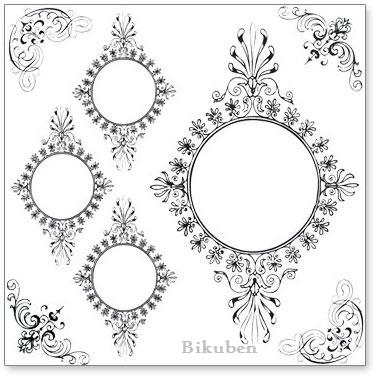 Hambly: Vintage Circle Frames Black Overlay