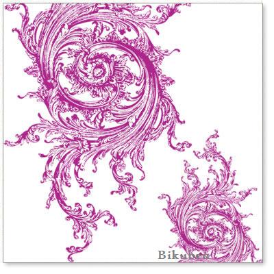 Hambly: Raffle Leaf Magenta Overlay