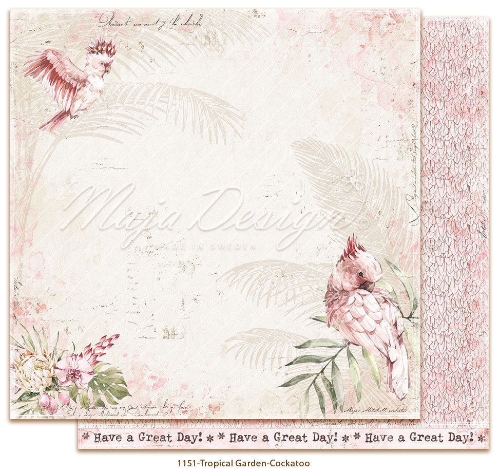 Maja Design - Tropical Garden - Cockatoo   -   12 x 12"
