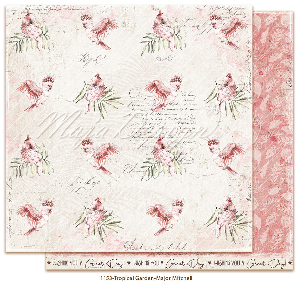 Maja Design - Tropical Garden - Major Mitchell -   12 x 12"