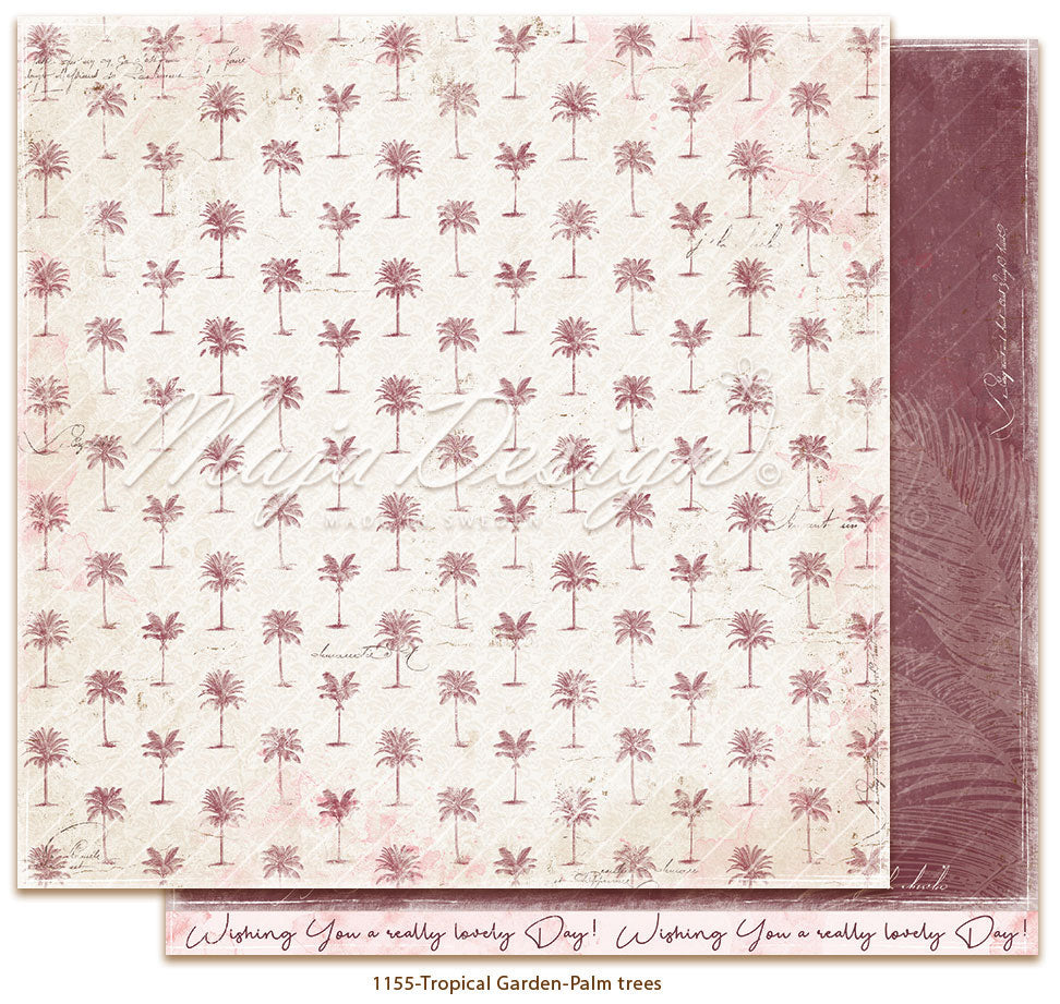 Maja Design - Tropical Garden - Palm Trees -   12 x 12"