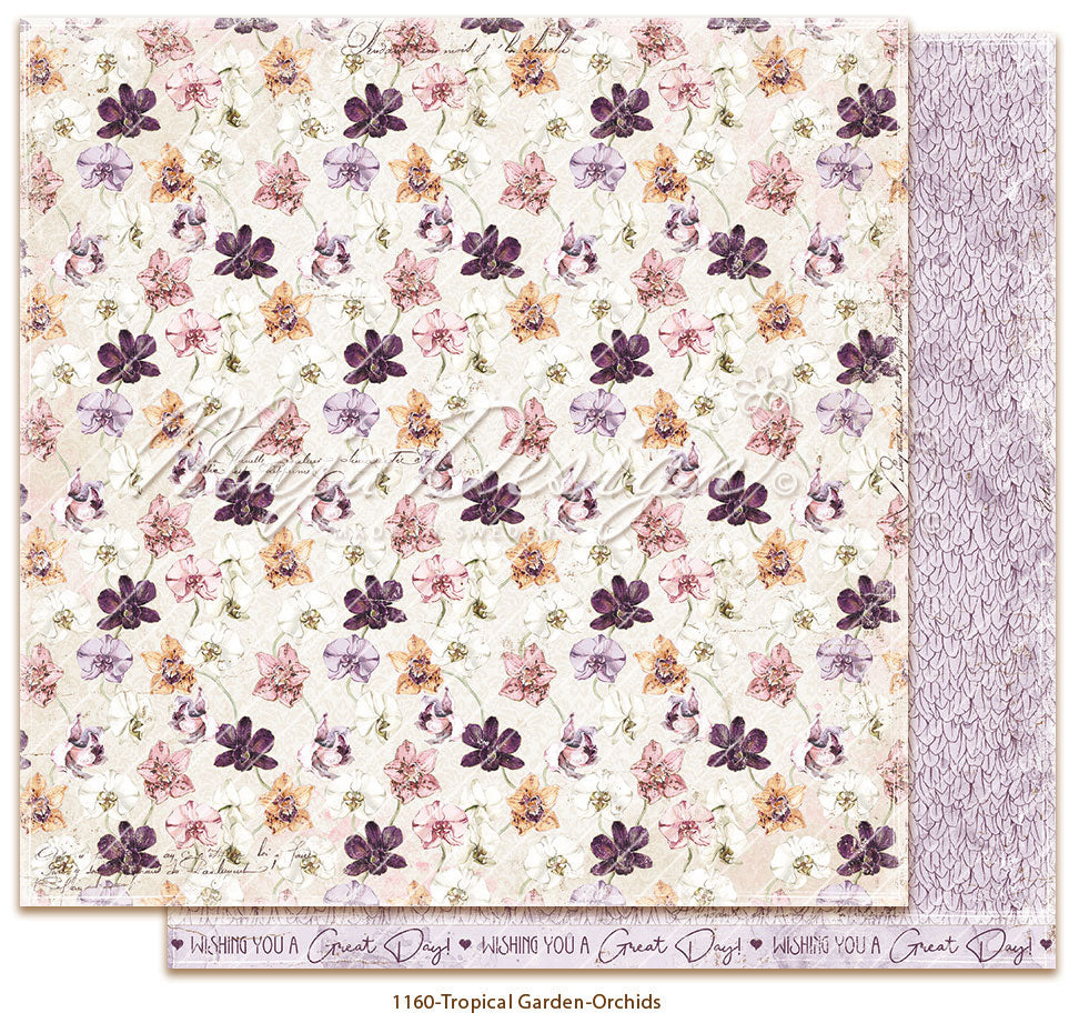Maja Design - Tropical Garden - Orchids -   12 x 12"