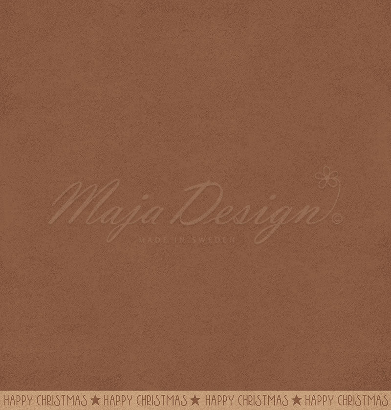 Maja Design - Happy Christmas - Monochrome - Happy Shades - Gingerbread - 12x12"