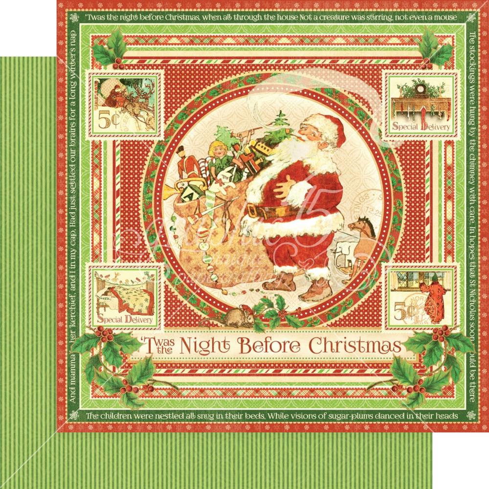 Graphic 45 - Twas the Night Before Christmas - Collectors Edition - Paper Pad 12x12"