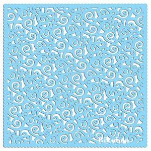 Samantha Walker: Scalloped Blue Swirls - Die Cut Paper