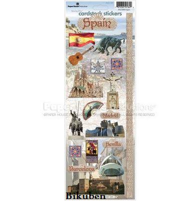 Paper House: Spain Cardstock Stickers