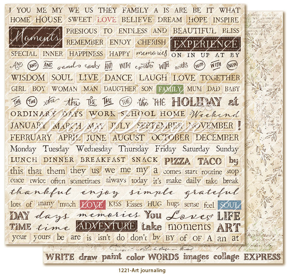 Maja Design - Everyday Life - Collection Pack - Hele serien m/monochrome - 12 x 12"