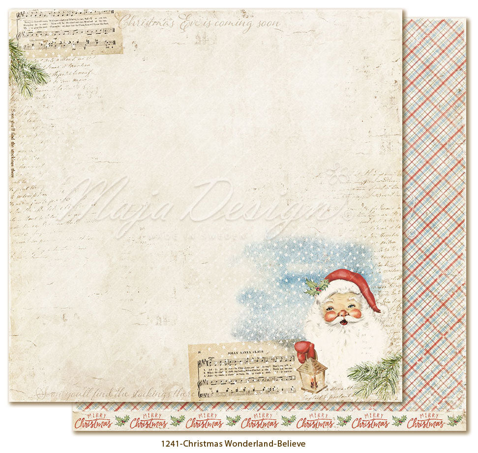 Maja Design - Christmas Wonderland - Believe - 12 x 12"