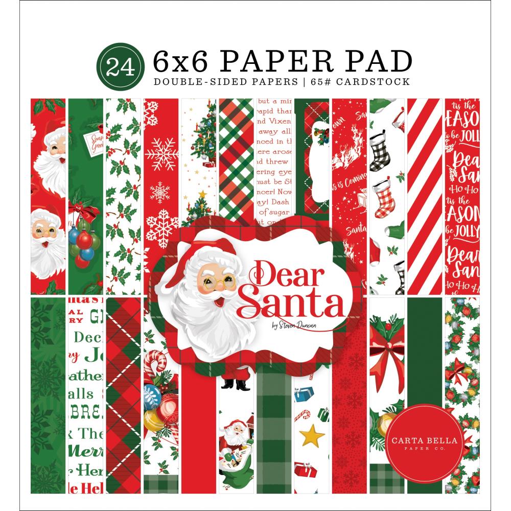 Carta Bella - Dear Santa Paper Pad - 6 x 6"