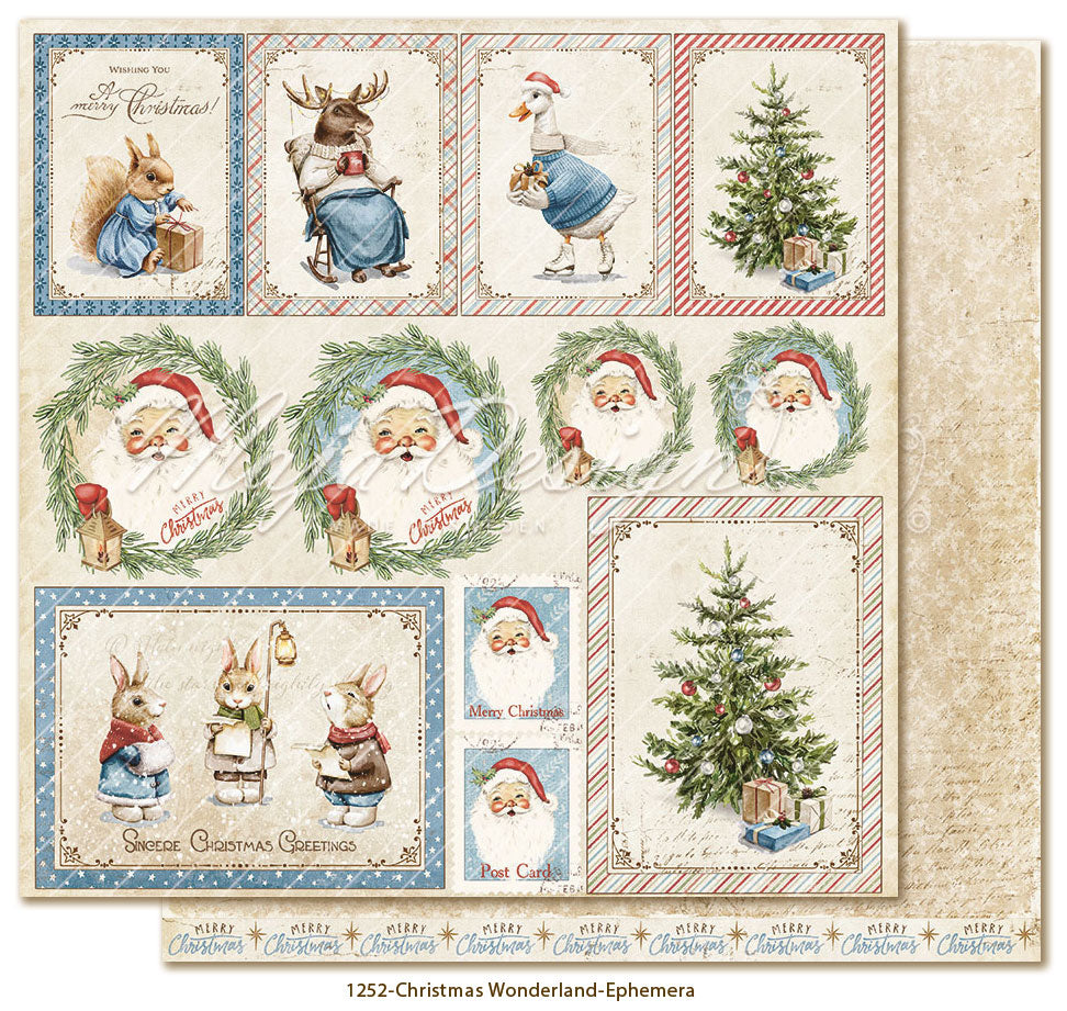 Maja Design - Christmas Wonderland - Collection Pack m/monochrome ark - 12 x 12"