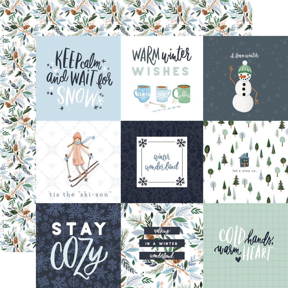 Carta Bella - Winter Market - 4x4" Journaling Cards - 12x12"