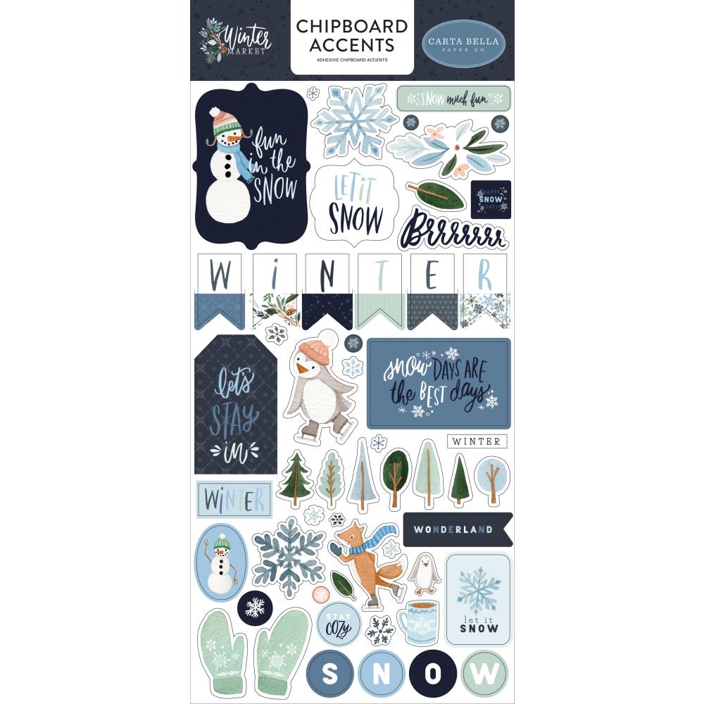 Carta Bella - Winter Market - Chipboard Accents