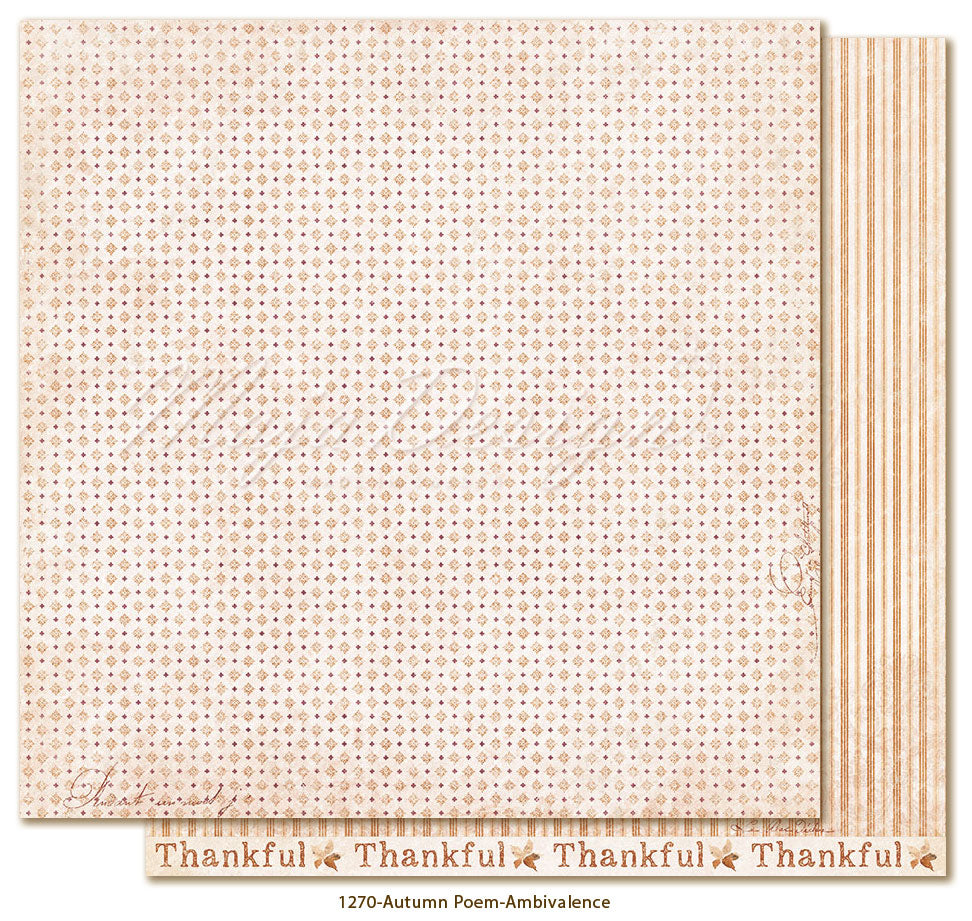 Maja Design - Autumn Poem - Collection Pack m/monochrome ark - 12 x 12"