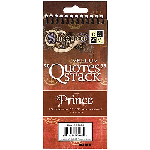 DCWV: Vellum Quotes Stack Prince