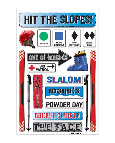 Creative Imaginations: Hit the Slopes epoxy stickers
