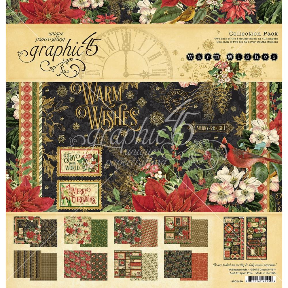 Graphic 45 - Warm Wishes - Collection Pack- 12 x 12"