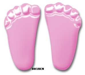 Hot of the Press - Accent Depot - Pastel Pink Baby Feet