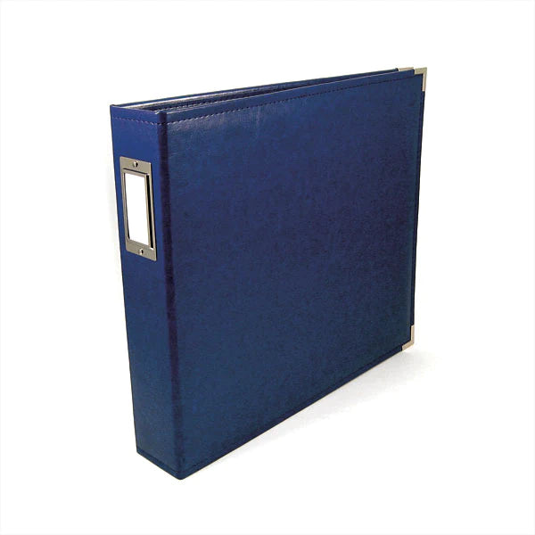 We R Memory Keepers - Classic Leather 12x12" Ring Album - Cobalt