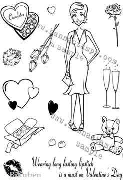 Hanna Stamps: Sweet Celebrations, Clear Stamp Set