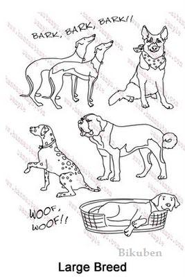 Hanna Stamps: LARGE BREED DOG, Clear Stamp Set