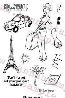 Hanna Stamps: PASSPORT, Clear Stamp Set