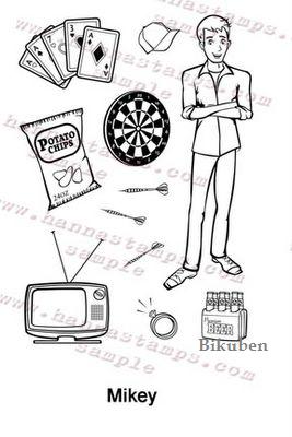 Hanna Stamps: MIKEY, Clear Stamp Set
